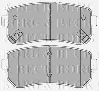 BORG & BECK bbp2424 -  Комплект тормозных колодок, дисковый тормоз